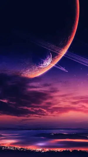 A colorful abstract landscape