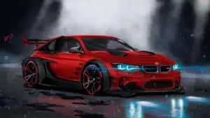 1920 X 1080 Car Red BMW M4 