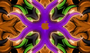 Cool 2440x1440 Psychedelic Apple Background