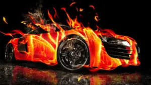 Flaming 3D Fire Wallpaper