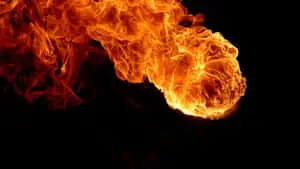 Energetic 3D Fire Wallpaper