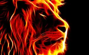 Blazing 3D Flame Wallpaper