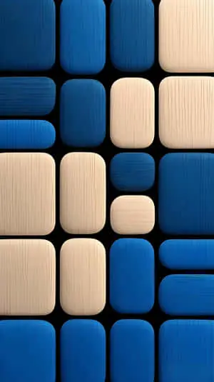 3D Geometric: Modern Art Wooden Texture Wallpaper