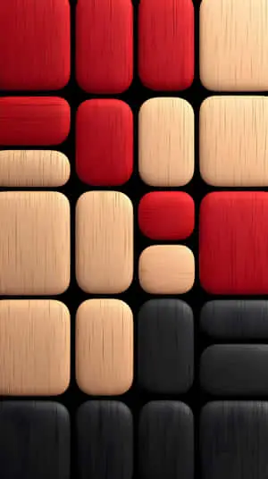 3D Geometric: Modern Art Wooden Texture Wallpaper