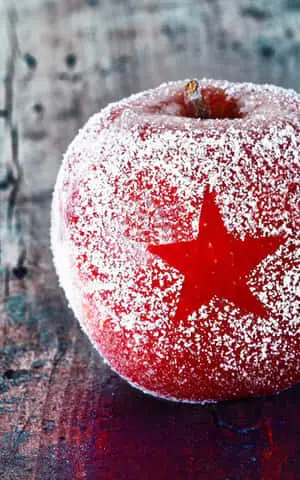 4K Apple With Star