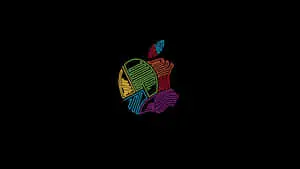 4K Apple Colorful Minimalist