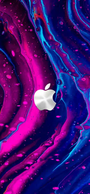 4K Apple Pink Blue