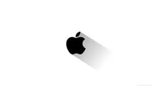 Image  A bright and vivid close up of a 4K Apple logo