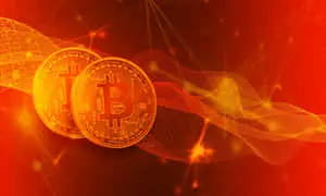 Bitcoin Oraneg Background 4K Desktop