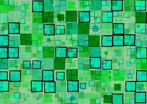Vibrant Green Geometric Squares in 4K Resolution