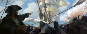 4K Pirate Crew Attacking Another Ship