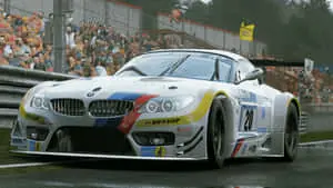 4k Project Cars White BMW Z4 GT3 (E89) Background 
