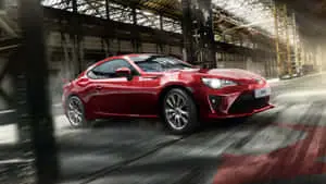 4k Toyota 86 Red Car Speed