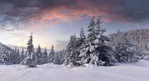 Stormy Cloud In 4k Winter Background