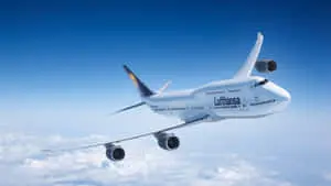 747 Airplane In Sky