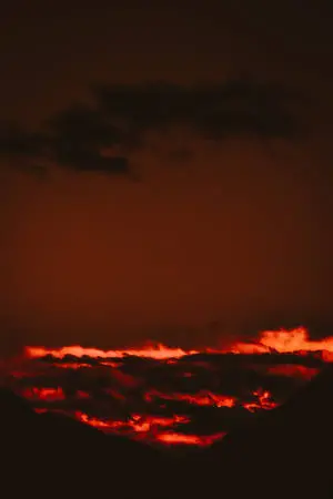 A Mesmerizing Bonfire Under the Starlit Sky