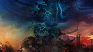 Expressive Abstract Art Background