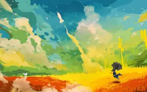 Vibrant and Expressive Abstract Art Background