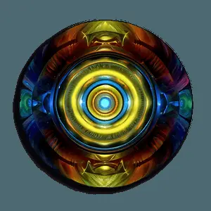 Abstract Art Disc PNG 06132024