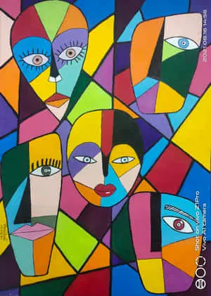 Faces Abstract Art Picture
