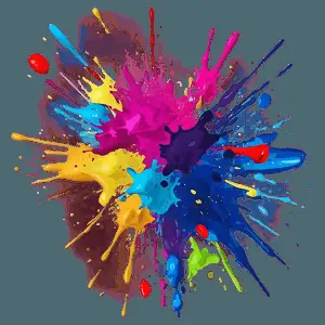 Abstract Art Splatter PNG hhw88