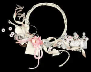 Abstract Artistic Assemblage Black Background
