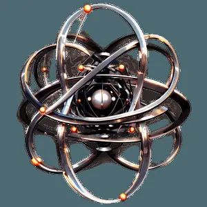Abstract Atom Design PNG lug5
