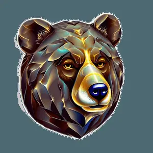 Abstract Bear Head PNG 4