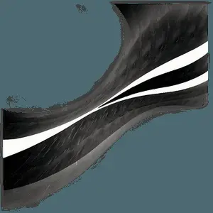 Abstract Black Aesthetic Shapes PNG 42