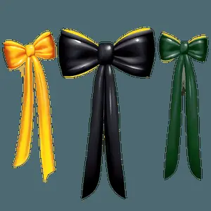 Abstract Black Bow Art PNG mdc89