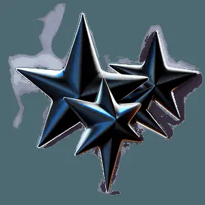Abstract Black Stars Design PNG 28