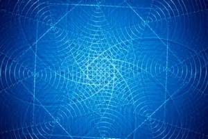 A Blue Geometric Abstract Art