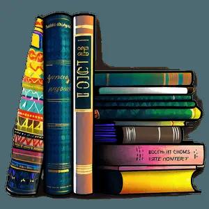 Abstract Book Stack PNG icu