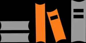 Abstract Bookshelf Graphic