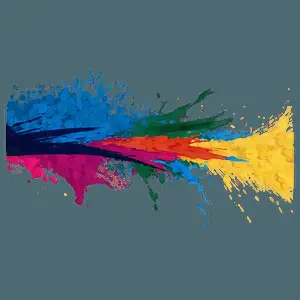 Abstract Brushstroke Art PNG ata61