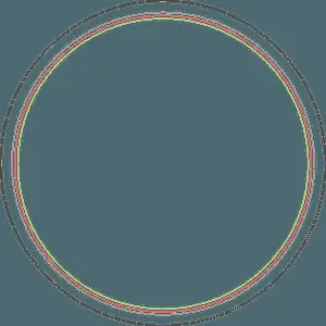 Abstract Circle Outlineon Dark Background