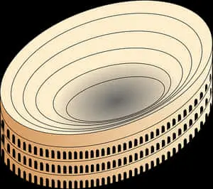 Abstract Colosseum Graphic