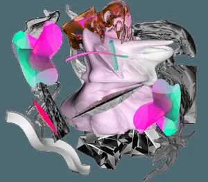 Abstract Digital Art Composition