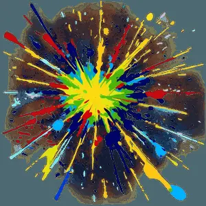 Abstract Expressionism Splatter PNG 06272024