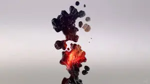 An Abstract Illumination of a Black Liquid 