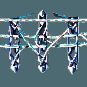 Abstract Geometric Reflection Art