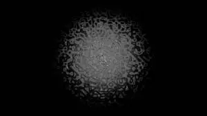 Abstract Gray Design In Pitch Black