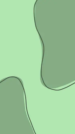 Abstract Green Curves Background