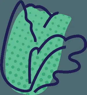 Abstract Green Leaf Illustration