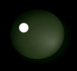 Abstract Green Spherewith Highlight