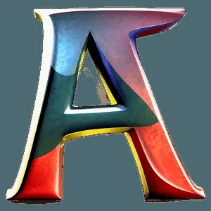 Abstract Letter A Design PNG 9