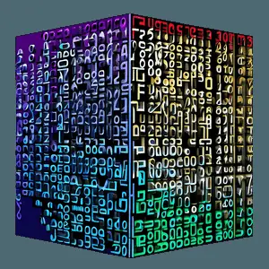 Abstract Matrix Code Flow PNG 23
