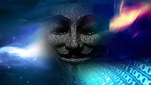 Abstract Matrix Hacker 4K Mask