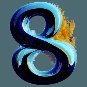 Abstract Number 8 Image PNG 65