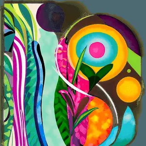 Abstract Organic Shapes Graphic PNG 06122024